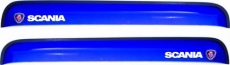 Дефлекторы REIN для окон (накладной скотч 3М) (2 шт.) Scania 94 1996-2021 (прямой) Синий